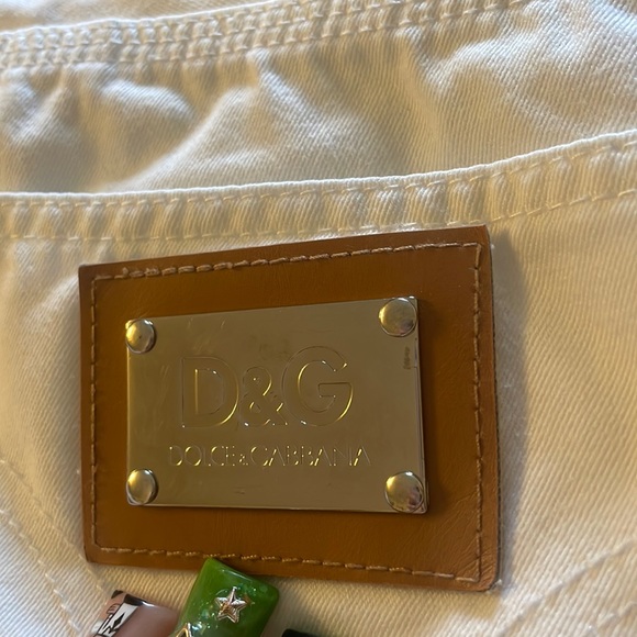 Men’s Regular Fit Low Rise Straight Leg Dolce & Gabbana White Jeans Size 38 - Picture 7 of 12